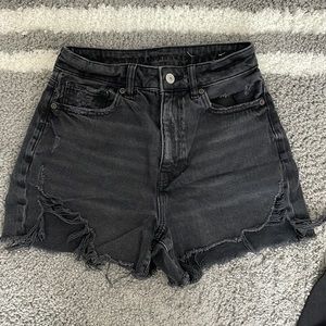 American Eagle Black Denim Shorts